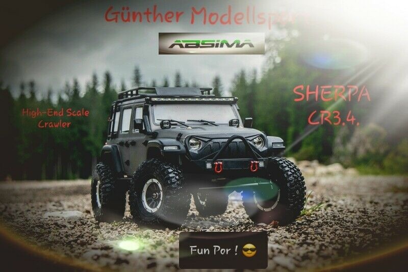 Absima 1:10 EP Crawler CR3.4. SHERPA GRAU RTR, 12011